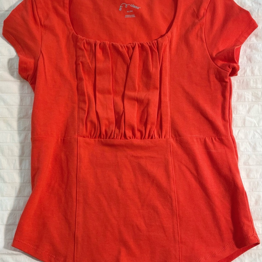 Kids Art Class Orange Short Sleeve Top